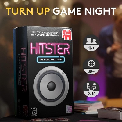 Jumbo Hitster - The Music Party Card Game, Fun Music Quiz Family Card Game for Adults