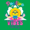 Juniors Womens Minions: The Rise of Gru Stuart Positive Vibes Only T-Shirt - 2 of 4