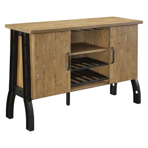 Iohomes Gillock Industrial Two Toned Server Rustic Oak - HOMES: Inside + Out, Brown