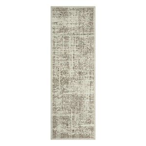 Washable Vintage Distressed Floral Print Area Rugs for Bedroom Living Room, Soft Non Slip Low Pile Carpet - 1 of 4