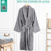 American Soft Linen, 100% Cotton Turkish Robes for Men, 1 Piece Soft Lightweight Adult Men's Bathrobes - 3 of 4