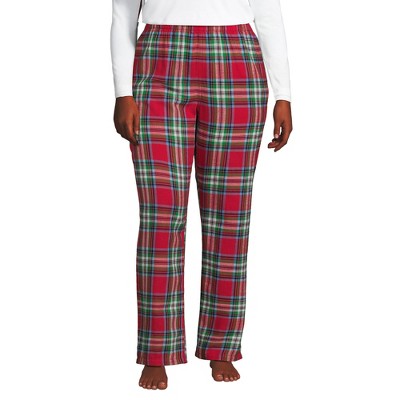 Lands' End Women's Print Flannel Pajama Pants
