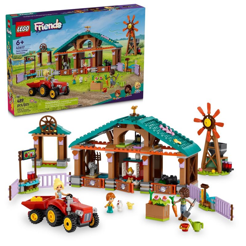 LEGO Friends Farm Animal Sanctuary and Tractor Toy 42617, 1 of 9