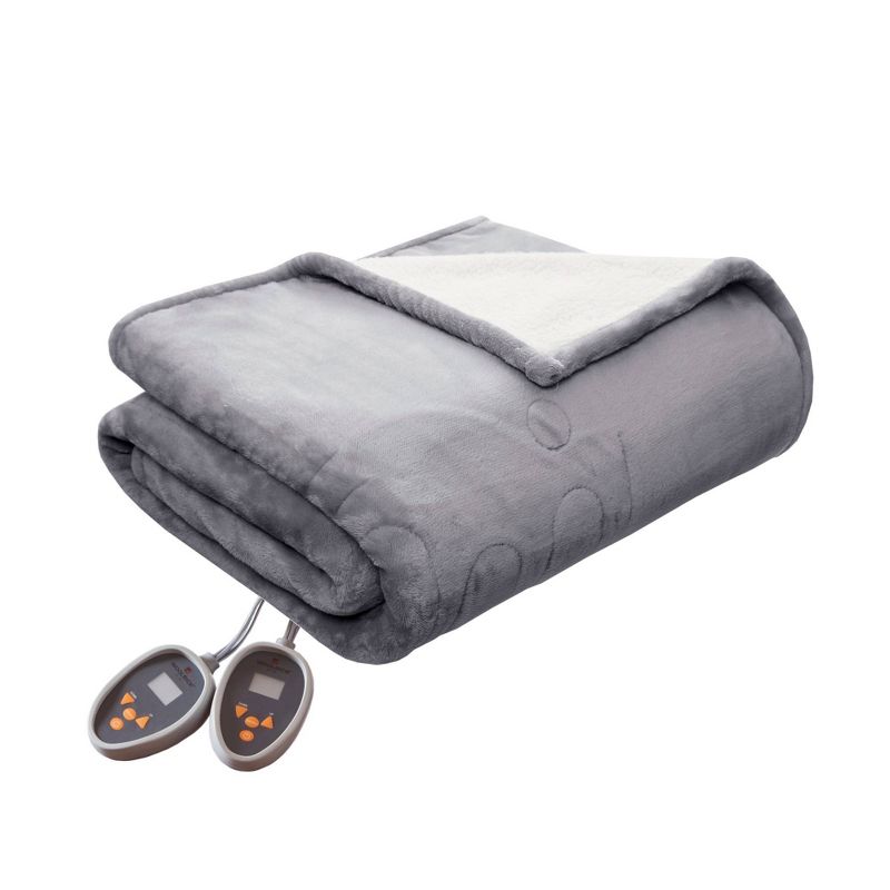 Plush to Berber Electric Heated Bed Blanket, 1 of 10