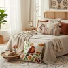 LISM Cotton Canvas Boho Embroidered Pillowcases - 4 of 4
