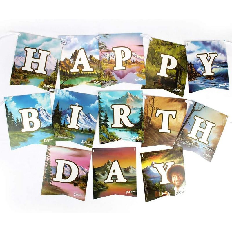Prime Party Bob Ross Classic Birthday Party Supplies Pack | 66 Pieces | Serves 8 Guests, 2 of 4