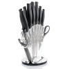Gibson Soho Lounge 16 Piece Stainless Steel Cutlery Knife Set in Black With Acrylic Stand - 2 of 4