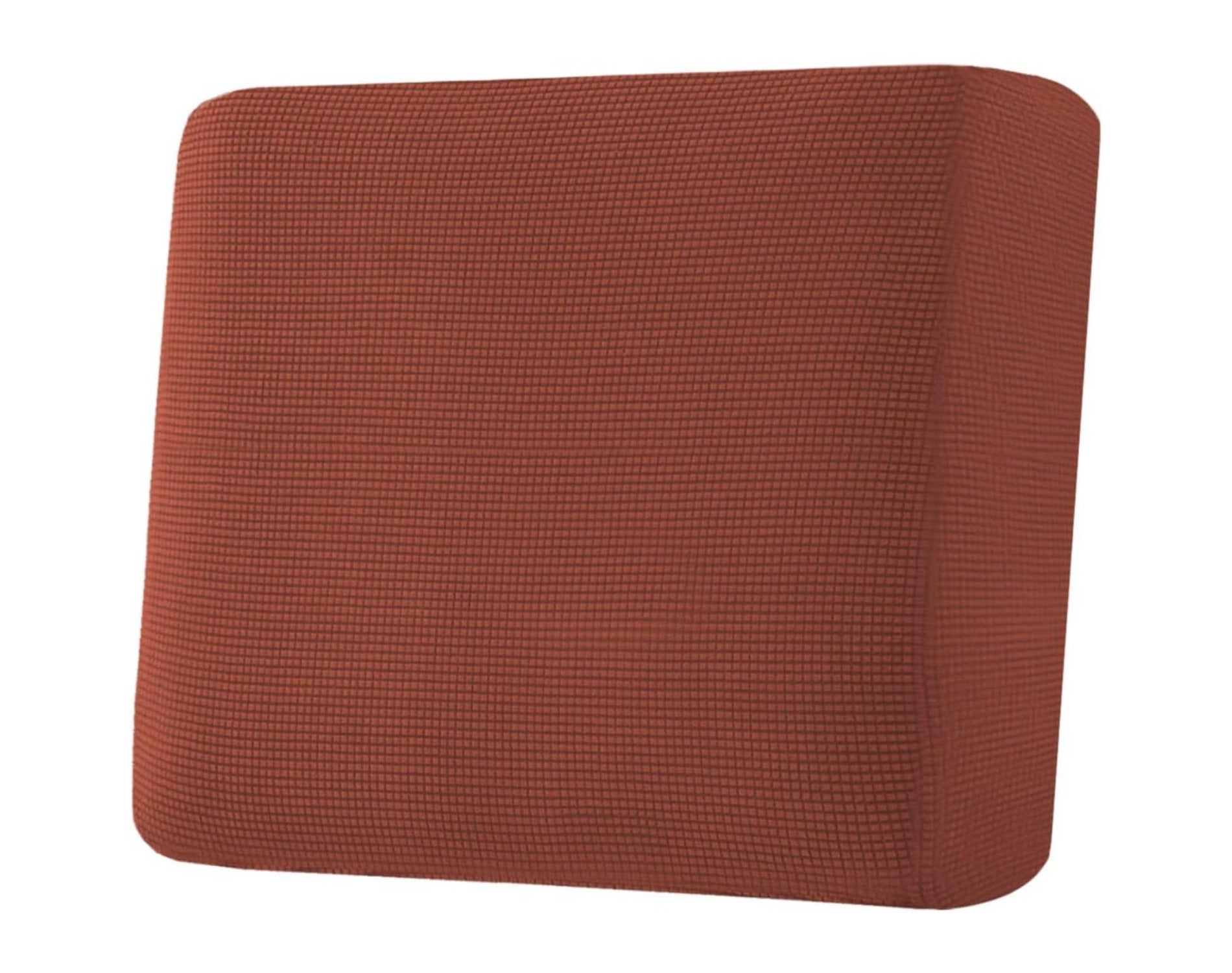 H.Versailtex Jacquard Textured Twill Fabric Sofa Cushion Cover Set Rust 1 Cushion Chair