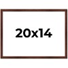 PosterPalooza | Classic Modern Brown Picture Frame - UV Acrylic, Backing Board, Hanging Hardware Included - 2 of 4
