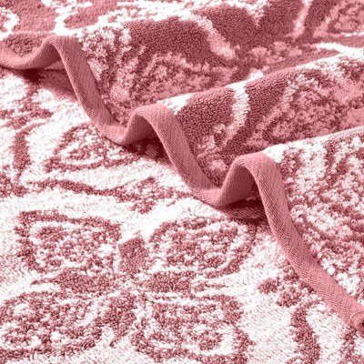 Rosewood Cotton Jacquard Hand and Washcloth Towel Set