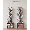 HDZNVF 6 Tier Tree Bookshelf, Small Bookcase With Storage Cabinet, Floor Standing Book Shelf,gray - 4 of 4