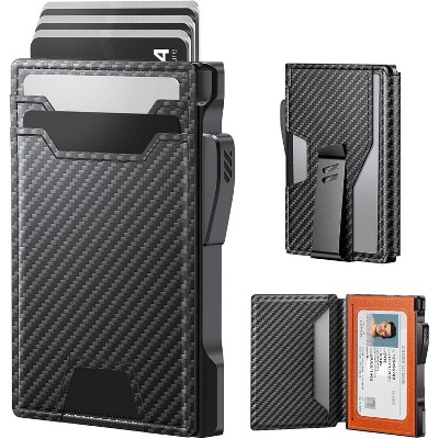 Paaaawaters typecase Wallet for Men: Rfid-blocking with Money Clip Slim Leather Bifold ID Window Smart Pop Up Card