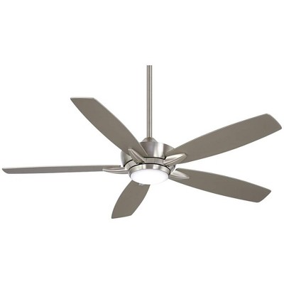 52" Minka Aire Kelvyn Brushed Nickel CCT LED Ceiling Fan with Remote