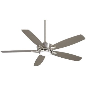 52" Minka Aire Kelvyn Brushed Nickel CCT LED Ceiling Fan with Remote - 1 of 4
