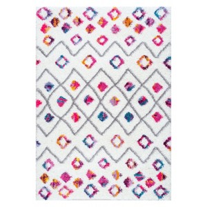 Pink Solid Loomed Area Rug 4