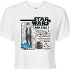 Women's - Star Wars - Han Solo Action Figure Cropped Graphic T-Shirt - 2 of 4
