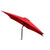 XIYUYEU Beach Umbrellas 9 ft Sunshades for Patio Hexagonal Portable Umbrella with Crank for Patio and Pool, without Base, Red - 3 of 4