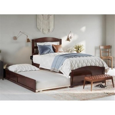 AFI Furnishings Warren Platform Bed T with Footboard & T Trundle AW