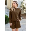 Double Take Full Size Texture Long Sleeve Top and Drawstring Shorts Set - 4 of 4