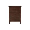 Kumasinova 3 Drawer Nightstand,Wood Side Table with Round Knob Handles, End Table for Bedroom,Living Room,Bedside - 3 of 4