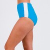 Women's Color Block High-waisted Bikini Bottom - 3 of 3