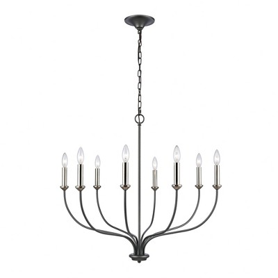 Elk Home Madeline 8 - Light Chandelier in  Dark Gray
