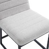 Mid Century Modern Leisure Dining Chairs Set of 2 Backrest Chair Armless Upholstered Chairs for Restaurants Bedrooms Living - 4 of 4