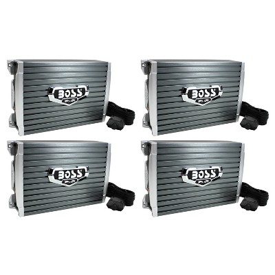 Boss AR4000D Armor 4000W Monoblock Class D Car Audio Amp + Remote (4 Pack)