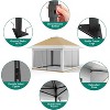 homfan Canopy Tent with Mosquito Netting, One Push Setup Outdoor Canopy Shelter, for Backyard Patio Garden with 4 Sand Bags - 4 of 4
