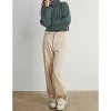 Women's Corduroy Fabric with Pockets Detailed Pants - Buttermelon - 3 of 3