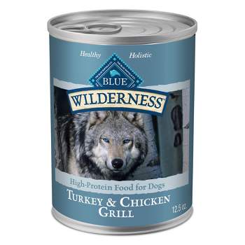 Blue Buffalo Wilderness High Protein Natural Adult Wet Dog Food Turkey & Chicken Grill - 12.5oz