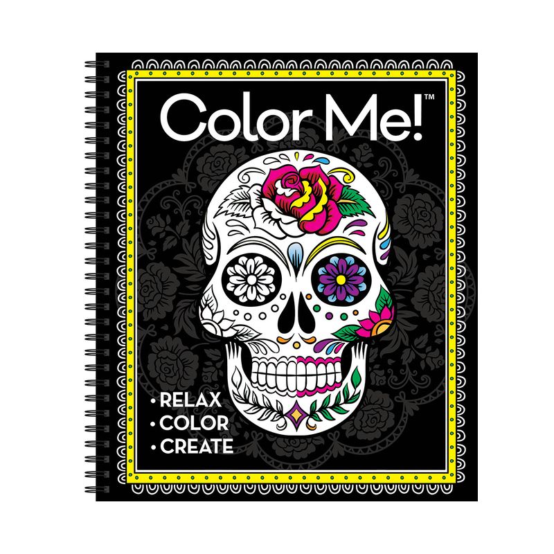 Color Me! Adult Coloring Book (Skull Cover - Includes a Variety of Images) - by  New Seasons & Publications International Ltd (Spiral Bound), 1 of 2