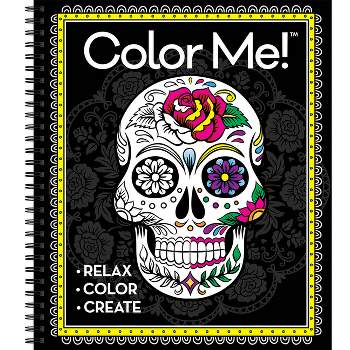 Color Me! Adult Coloring Book (Skull Cover - Includes a Variety of Images) - by  New Seasons & Publications International Ltd (Spiral Bound)