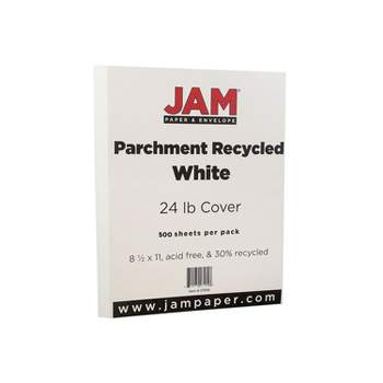 Jam Paper Cardstock Paper 80 Lbs 8.5 X 11 White Glossy 250/pack 1034702 :  Target
