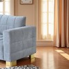1-Seater Plush Cloth Soft Sofa Chair with High Sofa Legs, Easy Cleaning, and Fun Assembly - 4 of 4