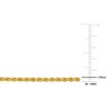EVERLY JEWELRY | Yellow Plated Sterling Silver Diamond Cut Rope Chain Bracelet, 7.25 inch - 2 of 4