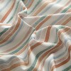 LunaLulinlk 13-Piece Stripe Fabric Shower Set, Multicolor Brown - 2 of 4