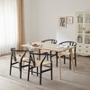 Infurnic Accent Chairs, Modern Chairs Set with Sturdy Legs, for Kitchen and Dining Room, Black, 19.7"*15.7"*31.5" - 2 of 4