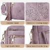 Crossbody Bags for Women Trendy Leather Crossbody Purse Shoulder Handbags Butterfly Design - 4 of 4