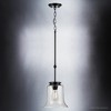 Urban Ambiance Luxury French Rustic Pendant Light,  15.875"H x 9.25"W,  Midnight Black Finish, UHP3811 - 3 of 4