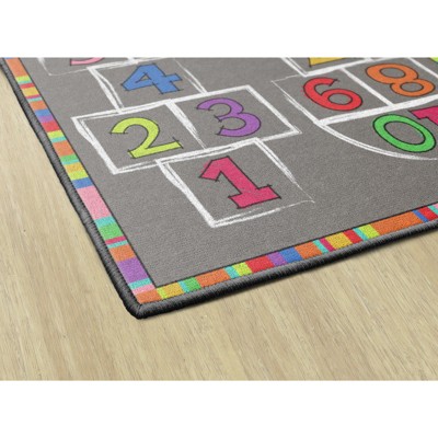 Hopscotch Multicolor Numbers Children's Activity Rug, 3' x 5'