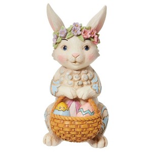 Jim Shore 5.0 Inch Basket Of Easter Blessings! Heartwood Creek Pint Tree Ornaments - 1 of 3
