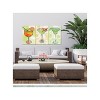 Cottage Garden West of The Wind Cocktail Hour Orange, Green, Teal 48 x 24 Inch Waterproof Gallery Wrapped Canvas, Outdoor Garden, Yard, Patio All - 2 of 2