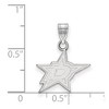 Black Bow Jewelry Sterling Silver Dallas Stars NHL Small Pendant - 2 of 3