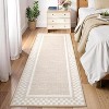 Acekool Checkered Rug - Soft Machine Washable & Non-Slip, Easy Care Low Profile Border Mat for Kitchen Hallway Door - 2 of 4
