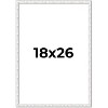 PosterPalooza | Textured White Picture Frame - UV Acrylic, Foam Board Backing, Hanging Hardware - 2 of 4