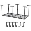 4x8 Overhead Garage Storage Rack, 22"-40" Height Adjustable Garage Ceiling Storage Rack With 4 Vertical Posts, 660lbs Weight Capacity - 2 of 4
