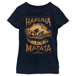 Girl's Lion King Hakuna Matata Jungle Trio T-Shirt - 1 of 4
