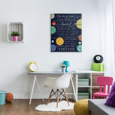 Inspirational Outer Space Quote Canvas Art, 30" x 40"