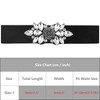 INSPIRE CHIC Women's Elastic Stretchy Vintage Elegant Rose Flower Rhinestone Belt - 4 of 4